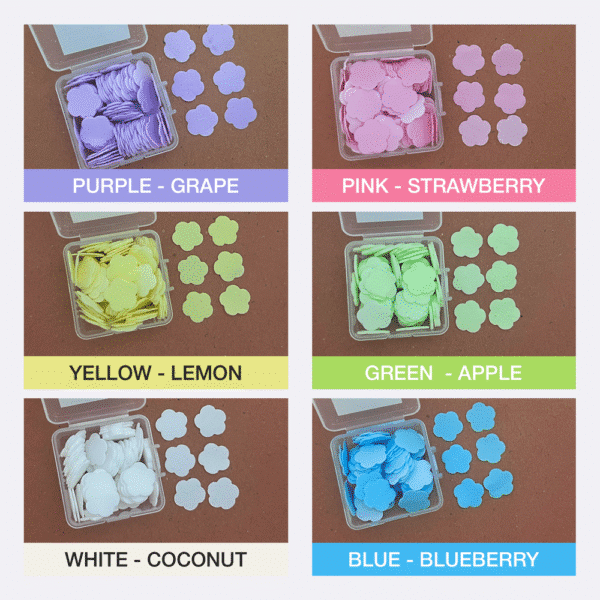Mini Soap Sheets Set - 6 Boxes - 75 Sheets Per Box - Image 2