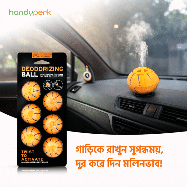 Deodorizer Balls Set - 6 Pieces - ডিওডোরাইজার বল সেট - দুর্গন্ধ দূর করুন - Image 9