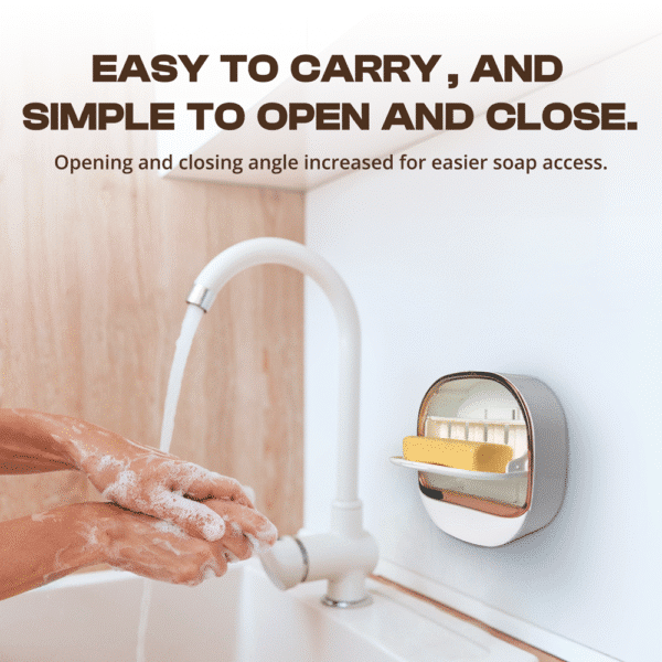 Soap Holder Set with Adhesive Hook - 3 Pcs - সোপ হোল্ডার সেট সাথে আঠালো হুক - Image 8
