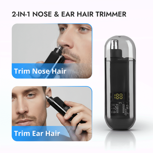 Ear and Nose Hair Trimmer - কান এবং নাকের চুলের জন্য বৈদ্যুতিক ট্রিমার - Image 4