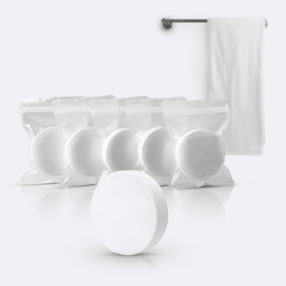 Compressed Bath Towel Set - 5 Pcs