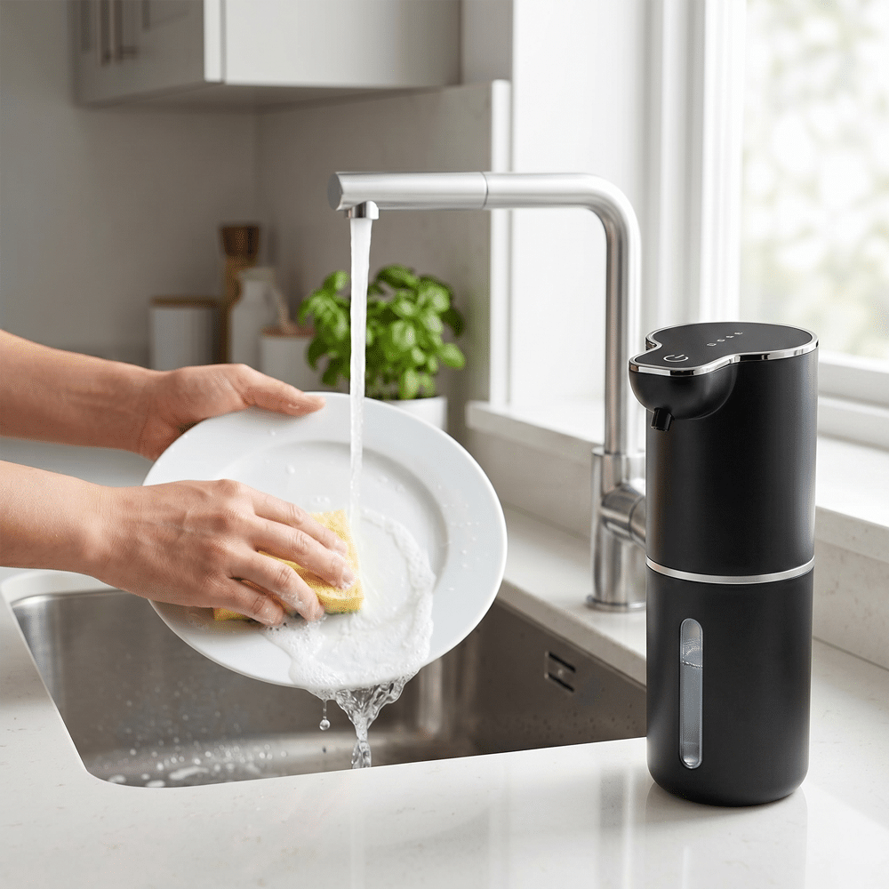 Liquid Soap/Handwash Dispenser - Automatic and Touchless (Black Color) - Image 8