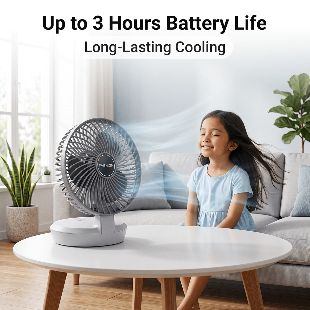 Rechargeable & Portable Wall-Mounted Fan - Image 10
