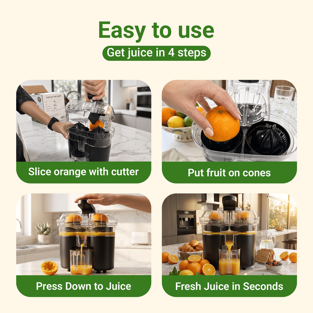 Electric Citrus Juicer - প্রিমিয়াম ইলেকট্রিক জুস মেকার - Image 8